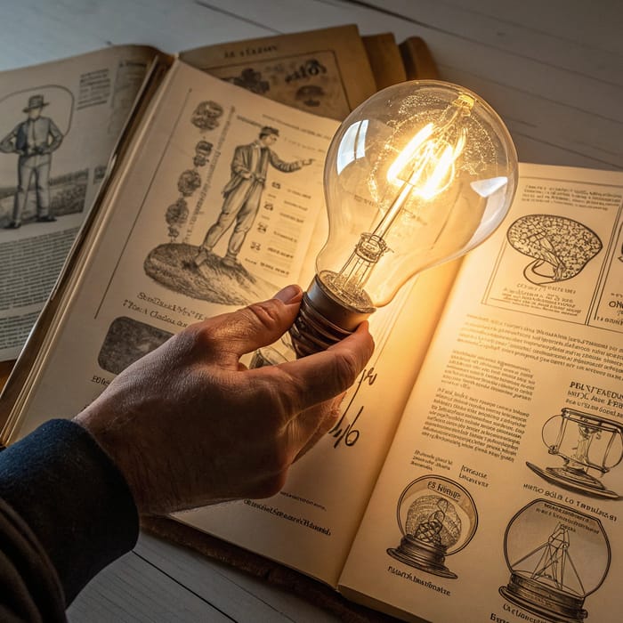 Illuminating Science: A Hands-On Lightbulb Photo