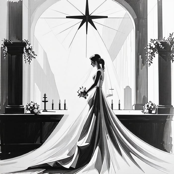 Stunning Wedding Altar Abstract Art