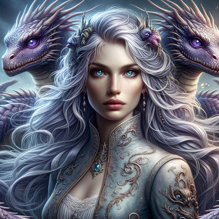 Daenerys Targaryen: Regal Majesty & Majestic Dragons