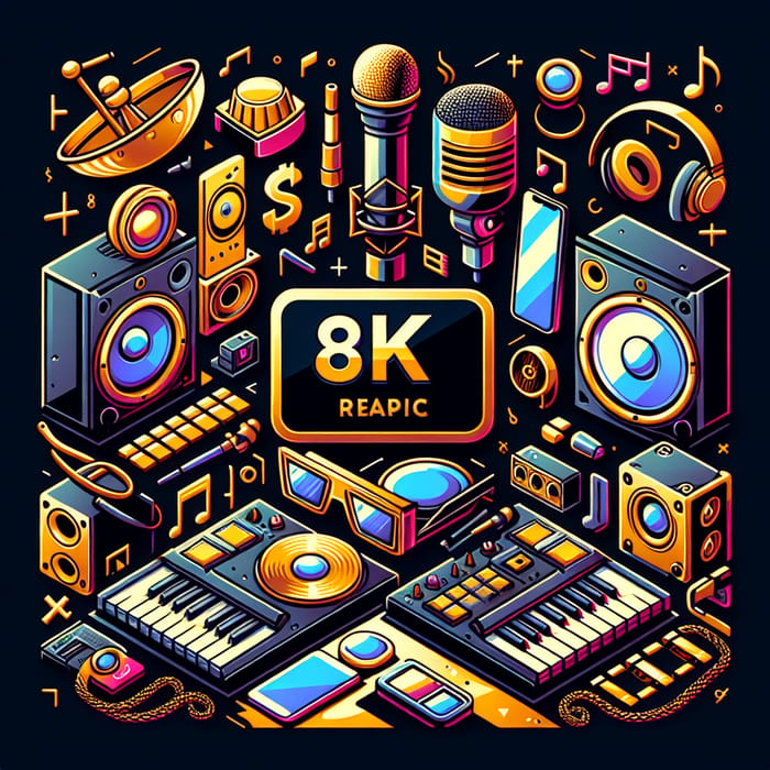 Realistic 8K Music Profile Picture - Trap Animated Design