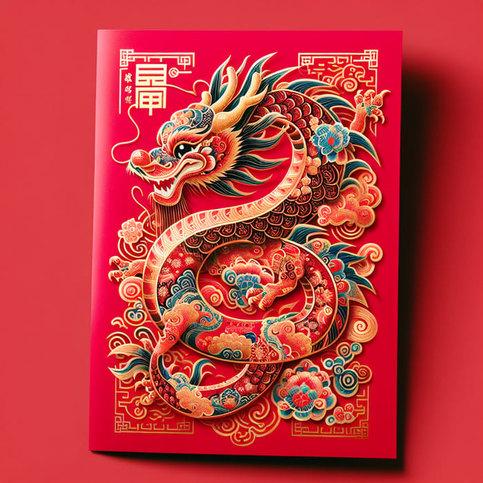 Chinese Dragon Year Red Envelope - Festive Lunar New Year