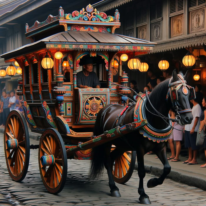 Kalesa: Colorful Horse-Drawn Carriage