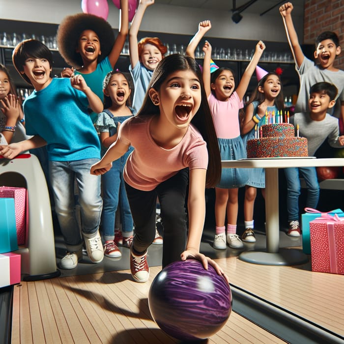 Kids Bowling Birthday Party - Exciting Celebration with Diverse Children