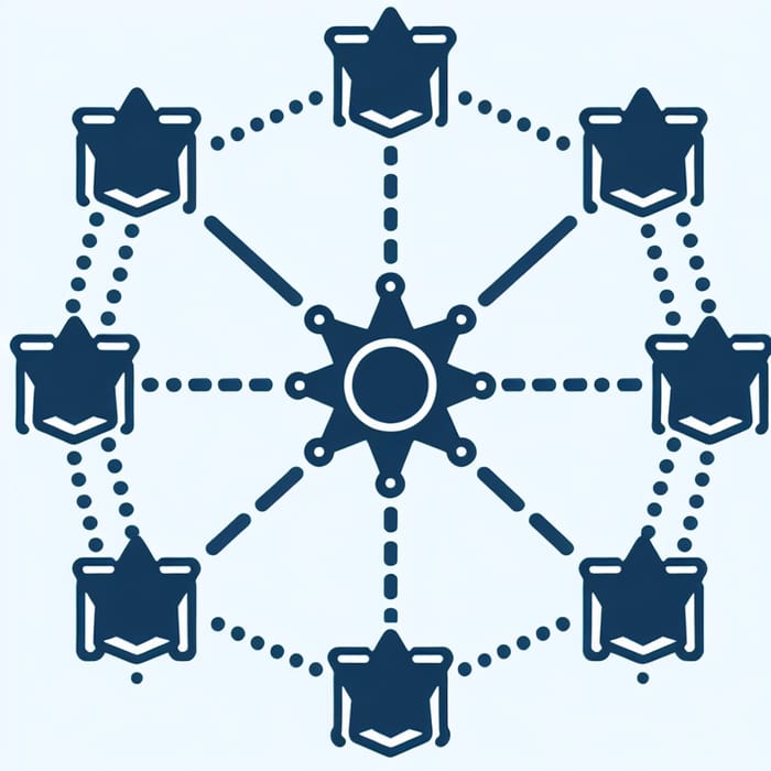 Star Topology - Network with Central and Peripheral Nodes