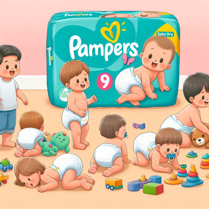 9-Year-Olds in Pampers Baby Dry: Childlike Behavior Displayed