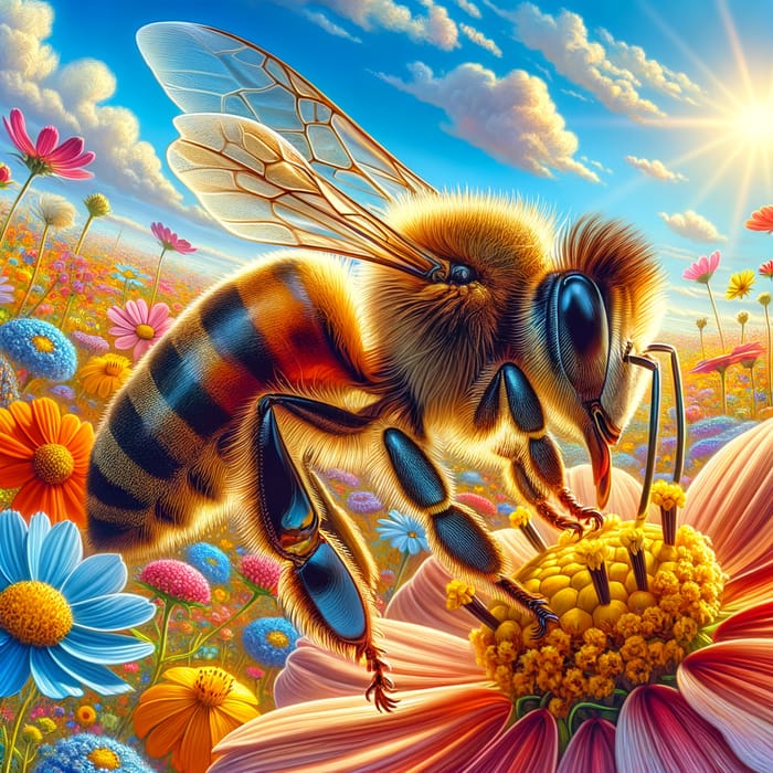 Russian Bee - Stunning Nature Image