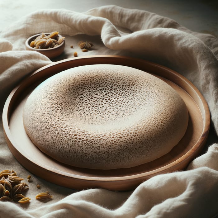 Authentic Ethiopian Injera: Traditional Circle Injera