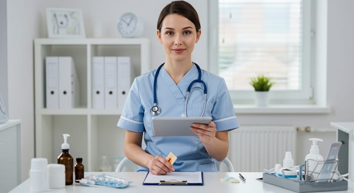 Modern Bright Medical Office with Professional Staff Modern Bright Medical Office with Professional Staff