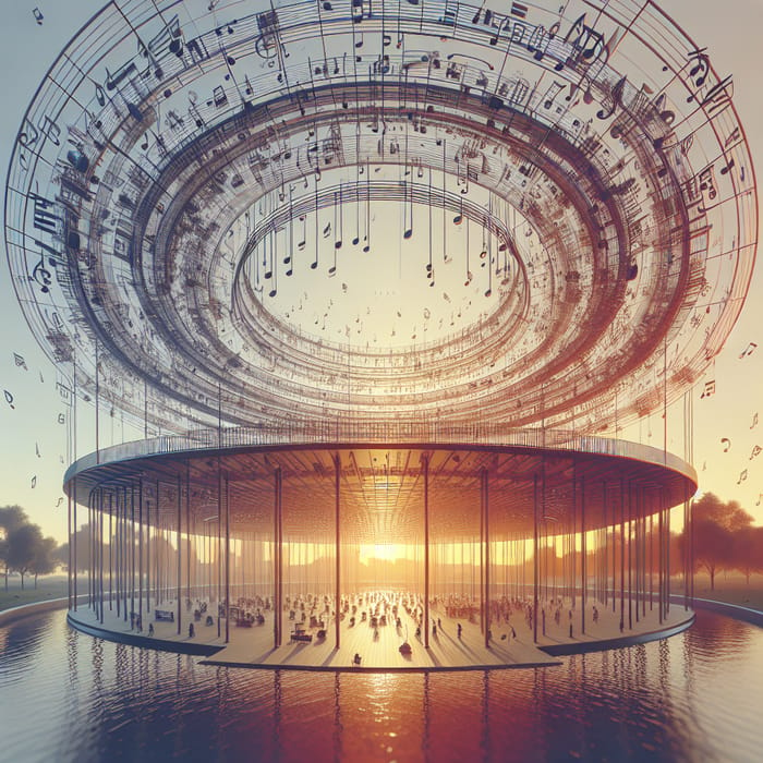 Architectural Circular Music Pavilion Design