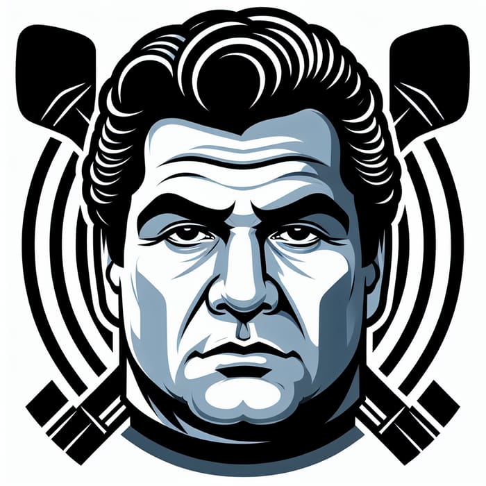 Tony Soprano Hockey Logo | Intriguing Face Design