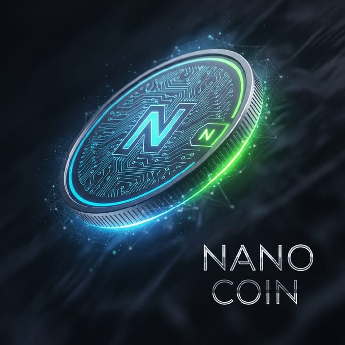 Nano Coin Logo Design: Mysterious & Cool Nano Coin Logo Design: Mysterious & Cool