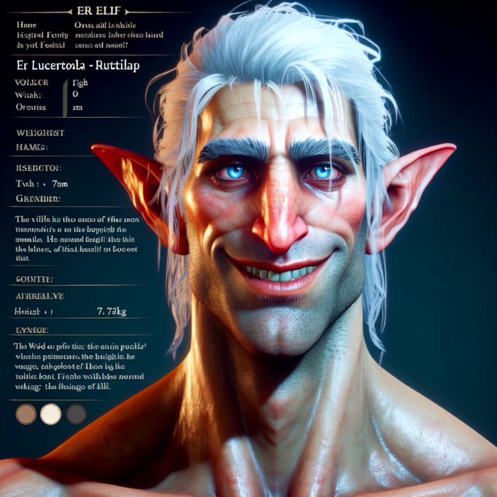 Er Lucertola (Ruttoflap): Unique Elf from Frok Village - DND Ranger Character