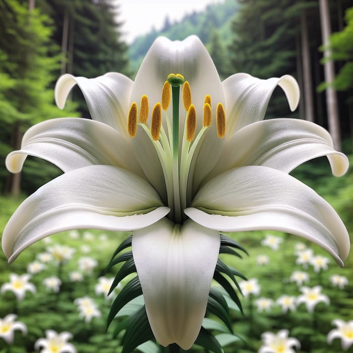 Beautiful Flower: Stunning Lily in Full Bloom