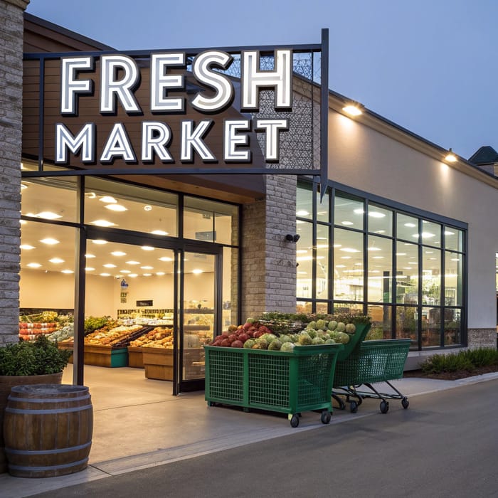 Grocery Store Signage: Eye-Catching Designs