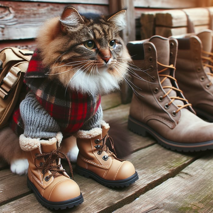 Cat in Boots - Stylish Feline Footwear