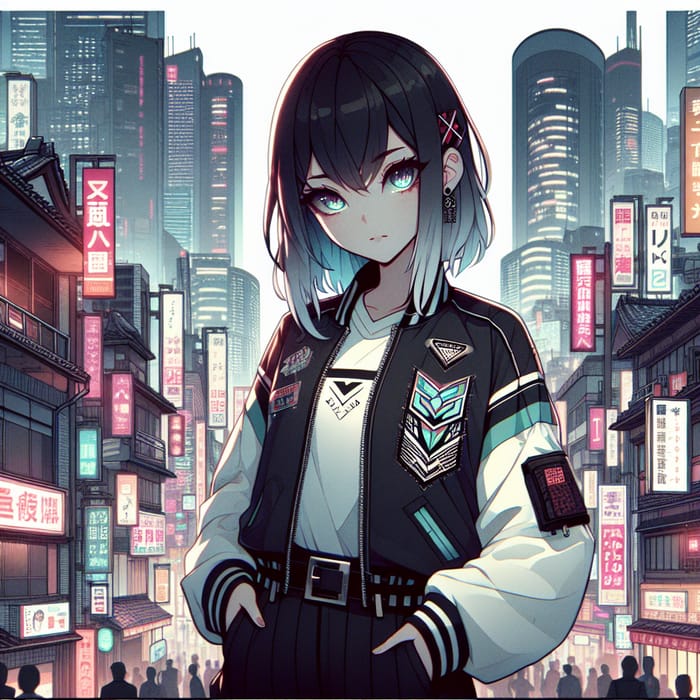 Tokyo Revengers Anime Girl - Urban Aesthetics & Resilience