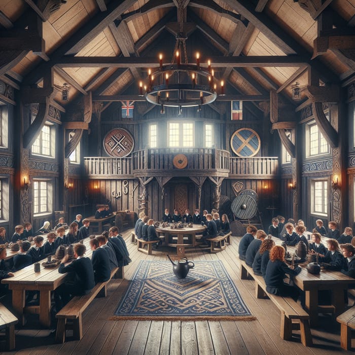 House of Wolf: The Viking-Era Student Common Room embodying Family, Honor & Free Spirit