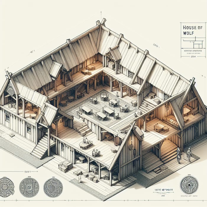 House of Wolf: Scandinavian Quarters for Viking Spirit