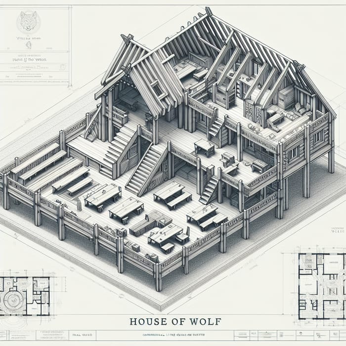 Viking Era House of Wolf: Social Hierarchy Blueprint