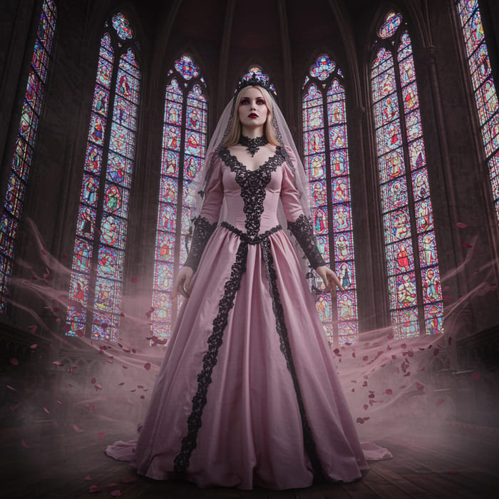 Breathtaking Gothic Bride - Fantasy Double Exposure