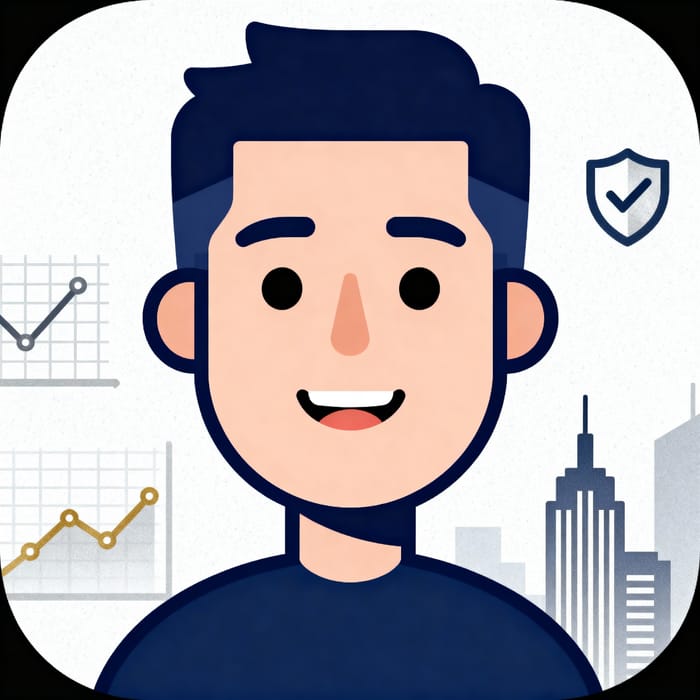 Professional AI Financial Assistant Icon Professional AI Financial Assistant Icon