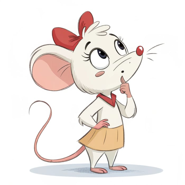 Animated Female Cartoon Mouse Character