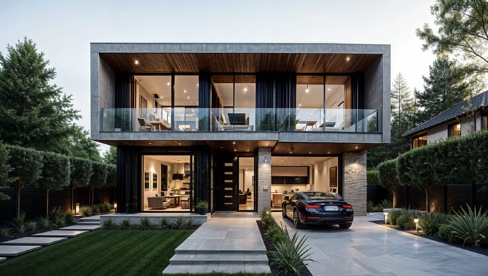 Stunning Urban Modern House Exterior Design