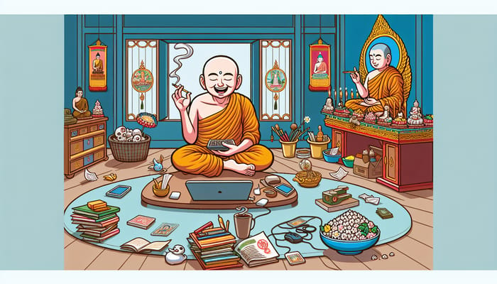 Buddhist Disciple’s Pursuit of Enjoyment over Spiritual Learning