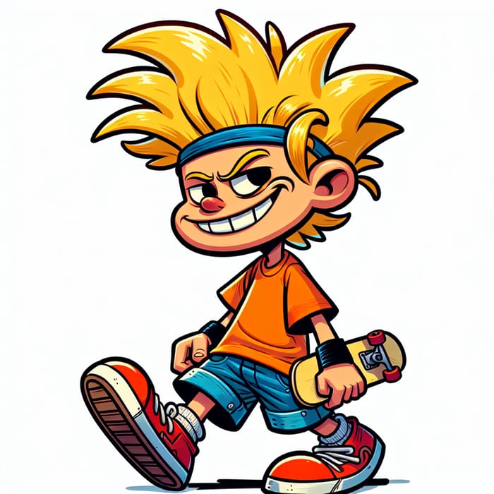 Bart Simpson Skateboarding