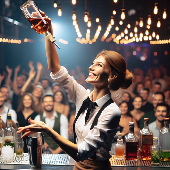 Female Bartender Flair Show