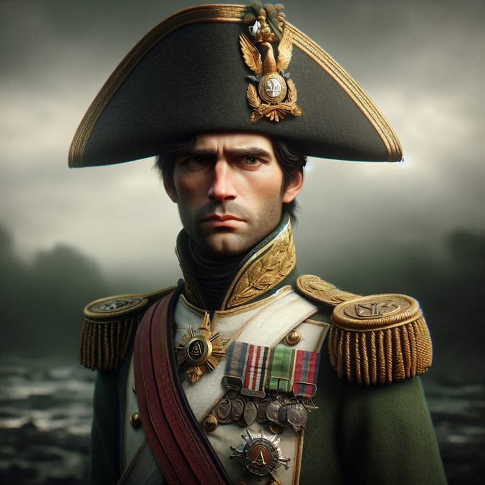 Napoleon | 19th Century Military Officer in Green Coat