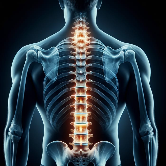 X-ray of Spinal Herniated Disc