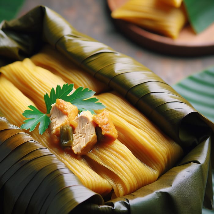 Chicken Tamale in Banana Leaf Recipe