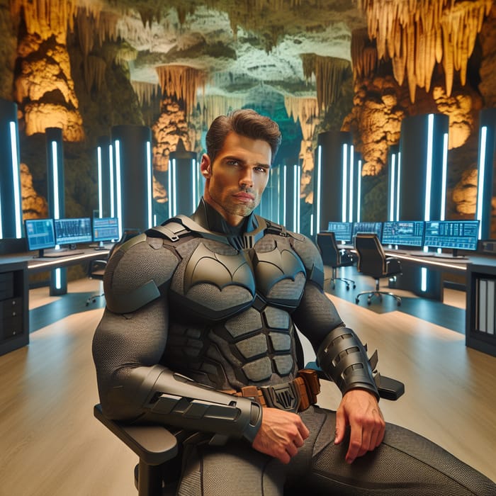 Ben Affleck Batsuit Office Chair Modernized Cave Scene