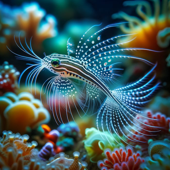 Beautiful Tiny Sea Catfish in Tropical Waters