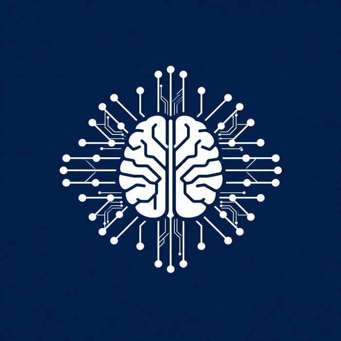 Brain, Mind & AI Logo Design