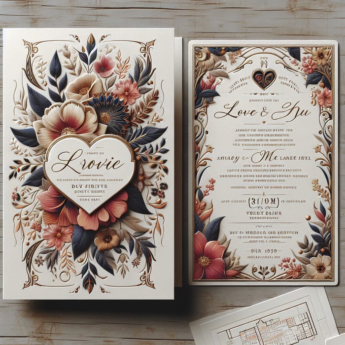 Elegant Floral Weeding Invitation Card | Stunning Design