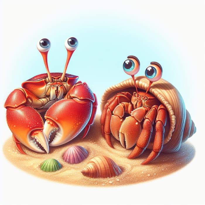 Crabs and Hermit Crabs: A Surprising Bond