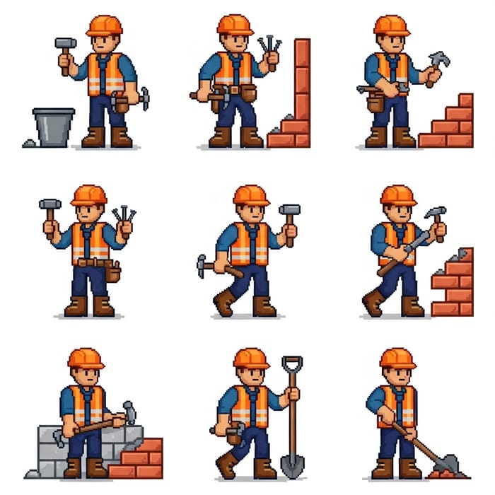 32x32 Pixel Constructor Sprites Generator