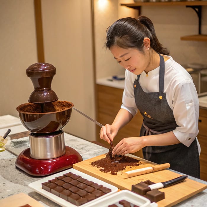 Handmade Japanese Chocolate Crafting Expertise