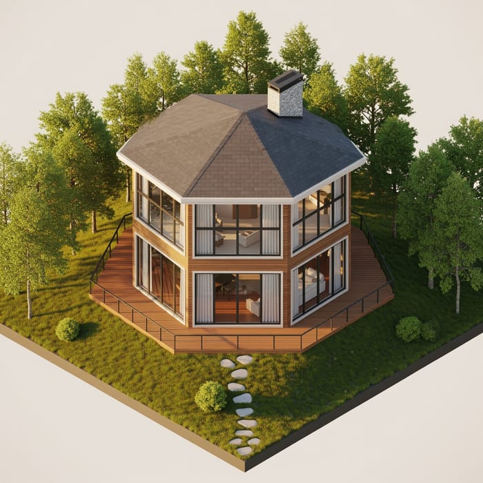 Hexagonal House Isometry Design