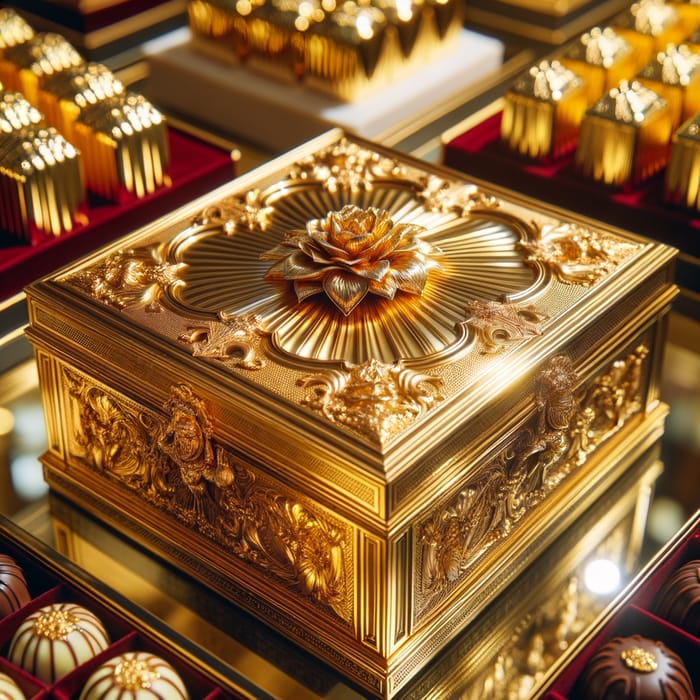 Indulgent Lenover Golden Chocolates | Opulent Delights from Luxurious Box