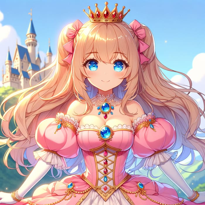 Princess Peach Cute Anime Girl Character