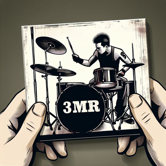 3MR Punk Rock Album Cover Featuring Drummer