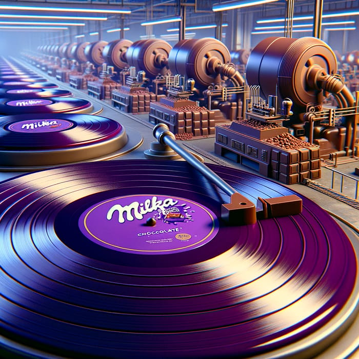 Milka Fabric Chocolate Vinyl Records | Sweet Melodies