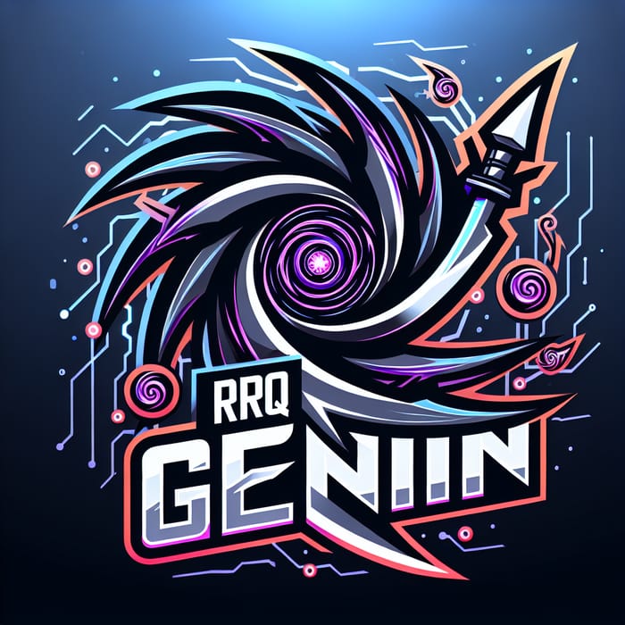 RRQ Genin eSports Squad Logo | Ninja Shuriken Theme