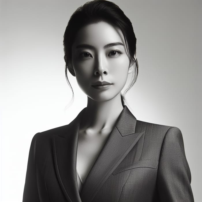 Confident Asian Businesswoman in Professional Attire | Success-themed Portrait