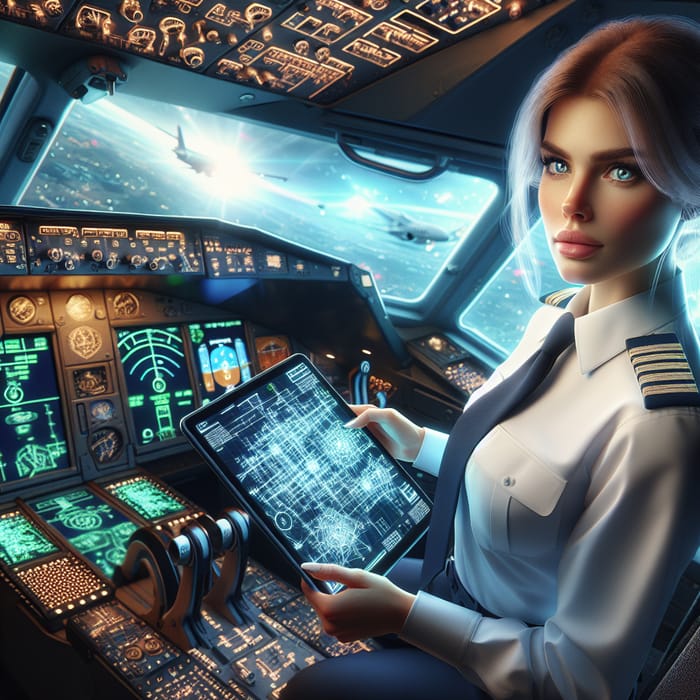 Talented Woman Pilot with Advanced Technology Skills