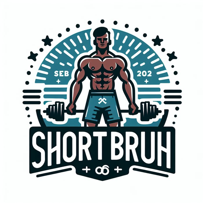 ShortBruh: Alpha Male & Fitness Logo Design