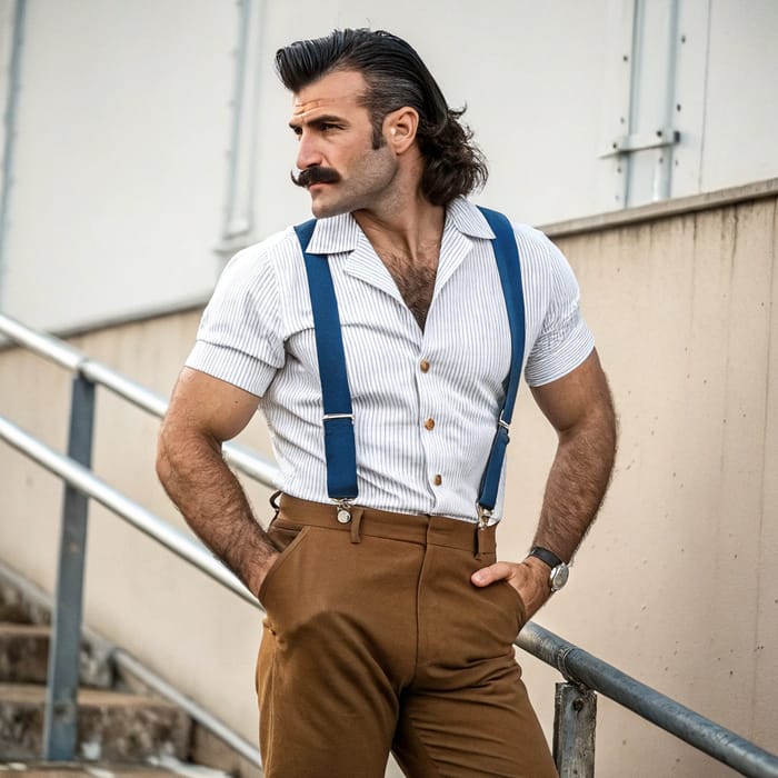 Stylish Modern Mullet Look for Men